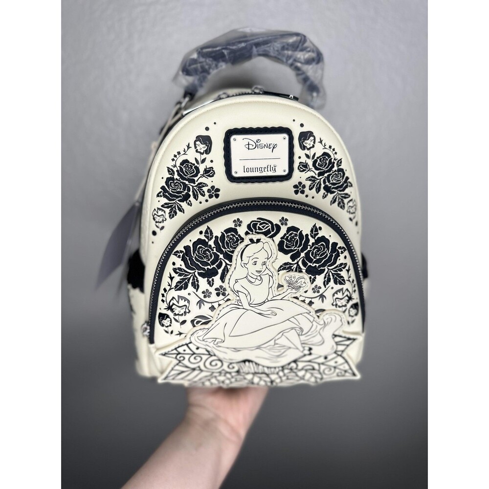 NEW Loungefly UNRELEASED Disney Alice In Wonderland Sketch Mini Backpack Rare